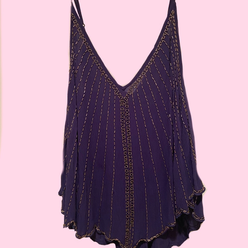 FREE PEOPLE embroidered top⚡️